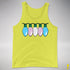 Transgender Pride Flag Christmas Lights Premium Tank Top - Neon Yellow